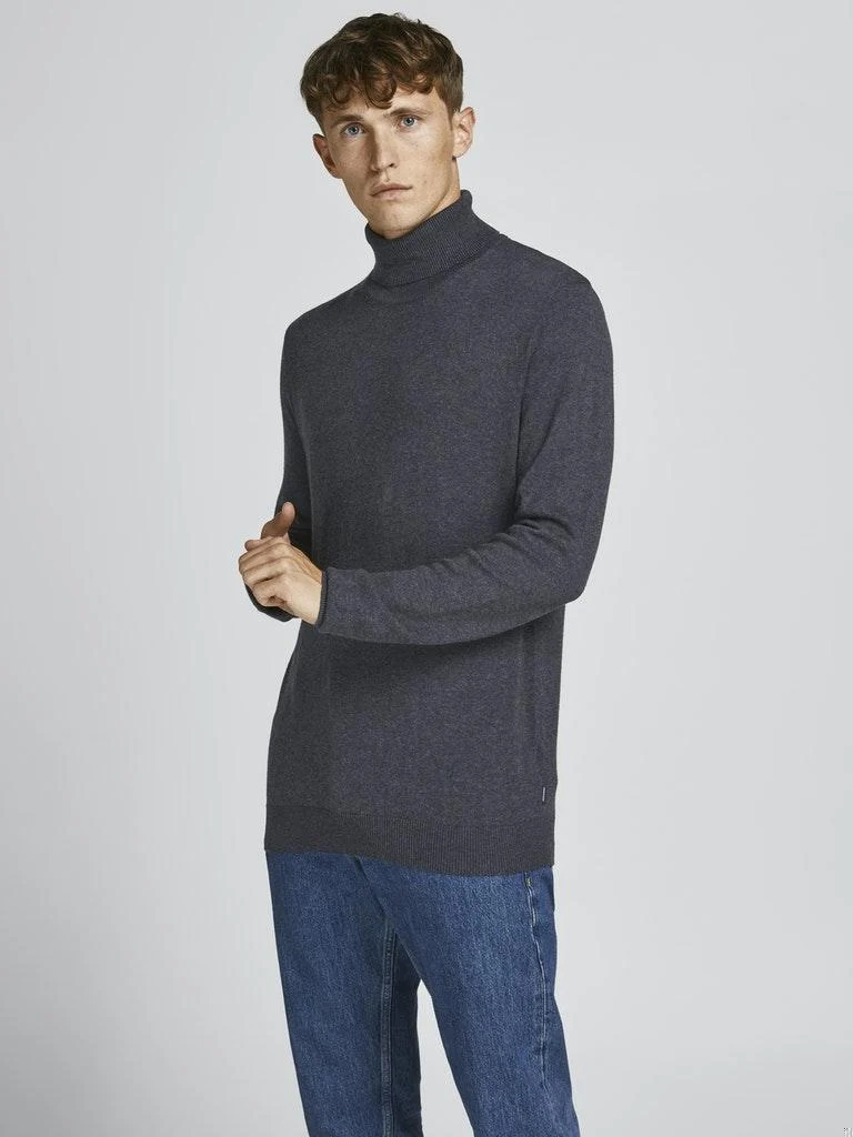 Jack & Jones Herren Pullover JJEEMIL KNIT ROLL NECK 2PK MP