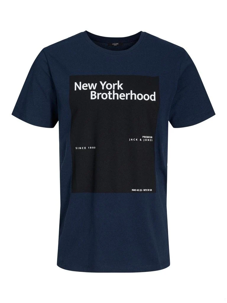 Jack & Jones Herren Hoodie JPRBLABROTHERHOOD SS TEE CREW NECK