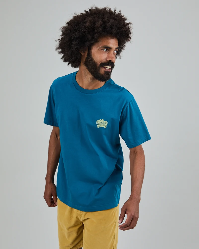 Asis Percales Crocodylus T-Shirt blue