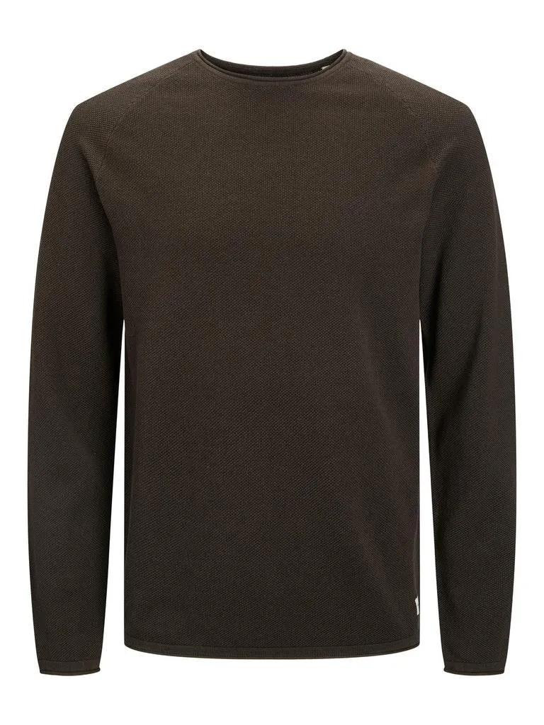 Jack & Jones Herren Pullover JJEHILL KNIT CREW NECK NOOS