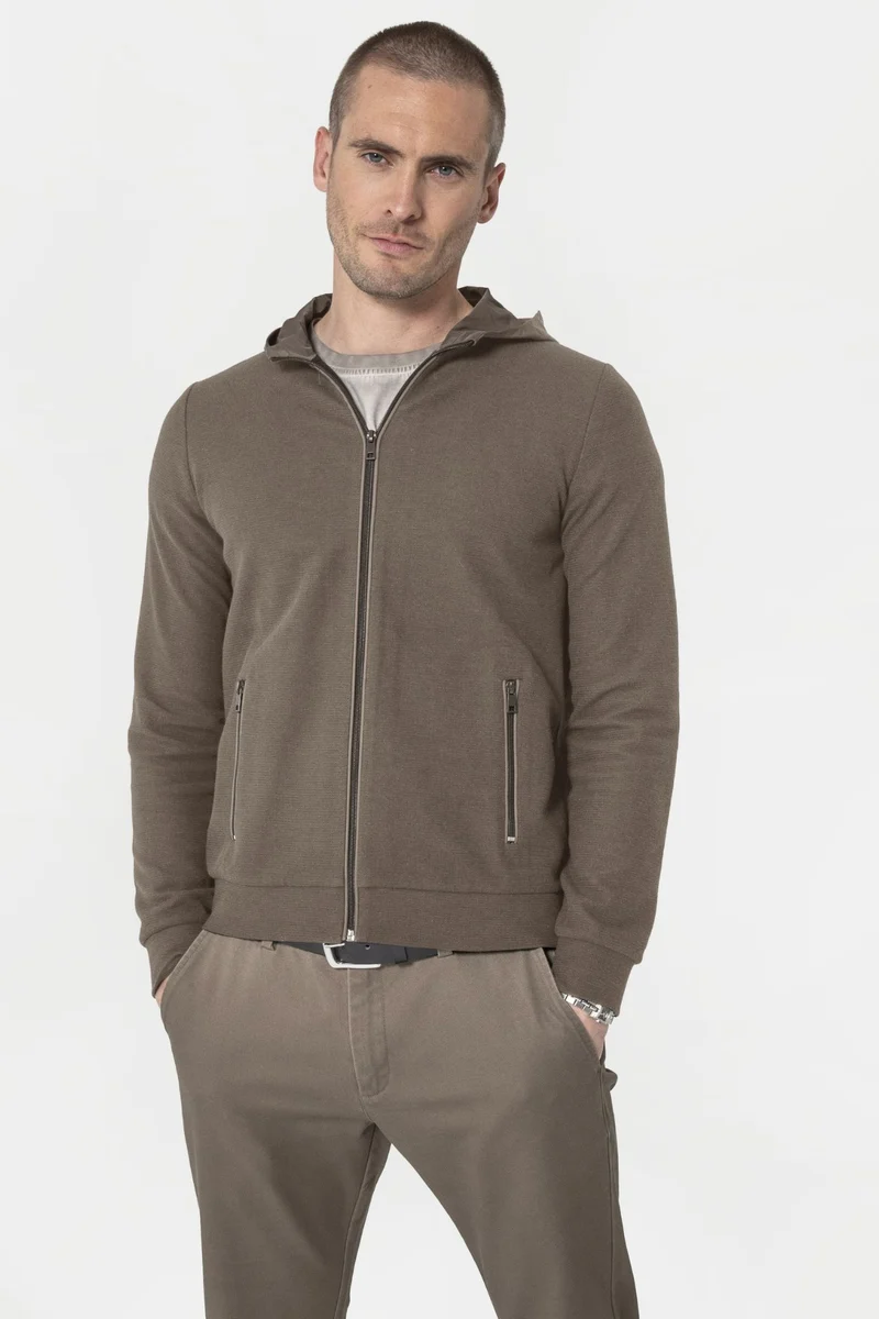Gilet molleton kaki clair