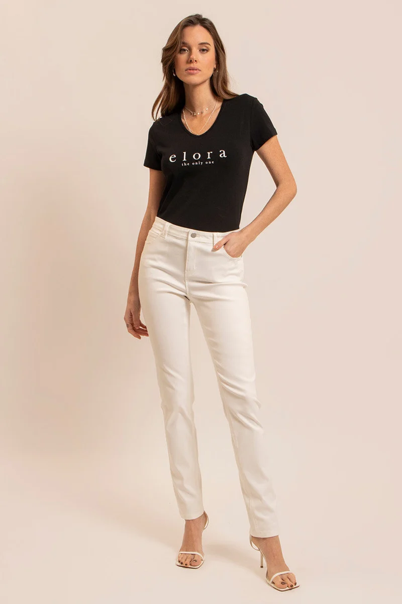 Jean slim push-up blanc