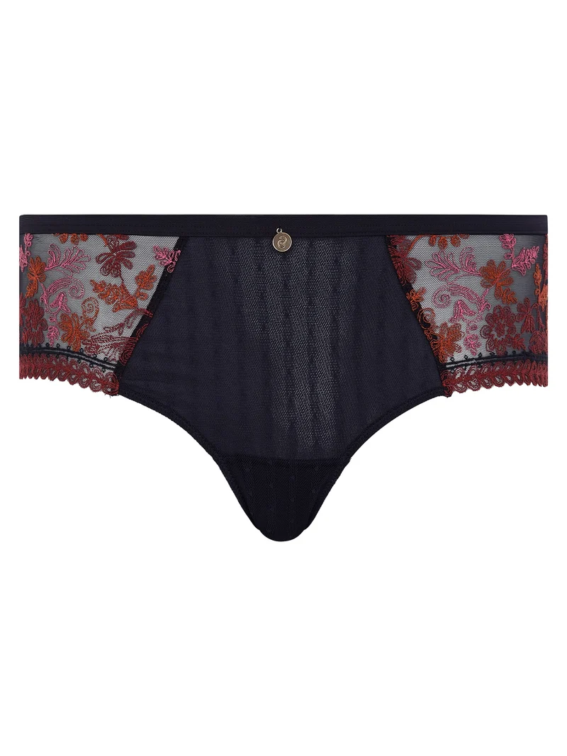 Chantelle – New Romance Shorty, schwarze Blüten, mehrfarbig