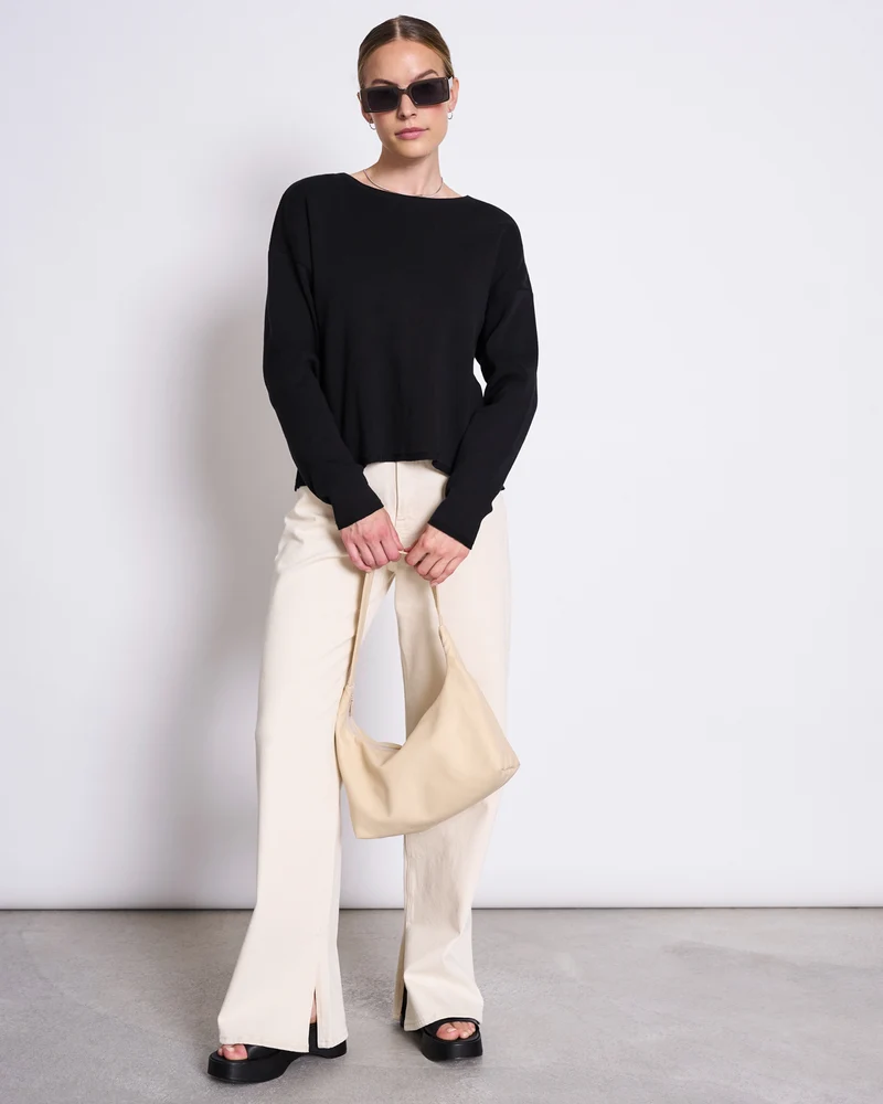 Light Knit Jumper Williamsburg black