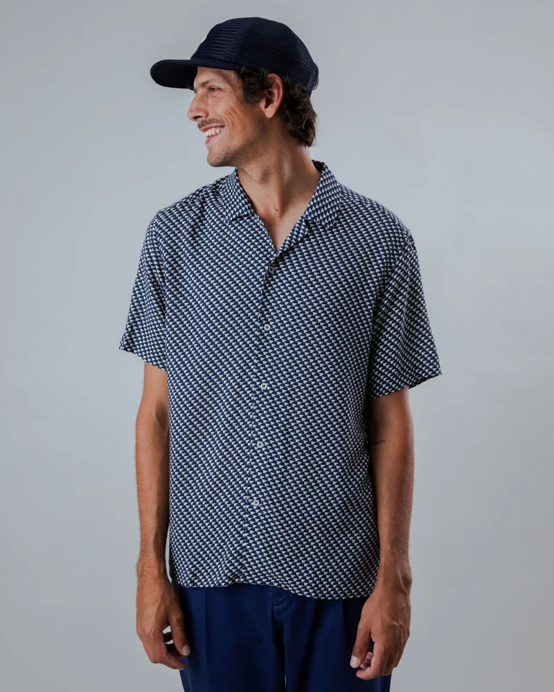 Tramuntana Aloha Shirt navy