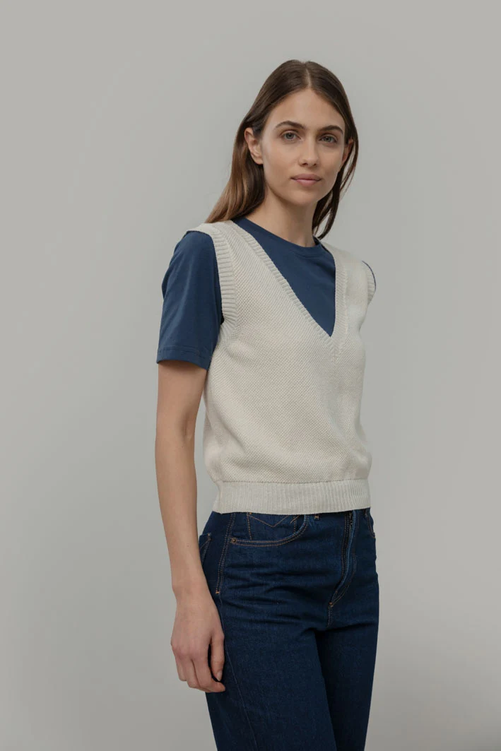 Slipover Elodie white burro