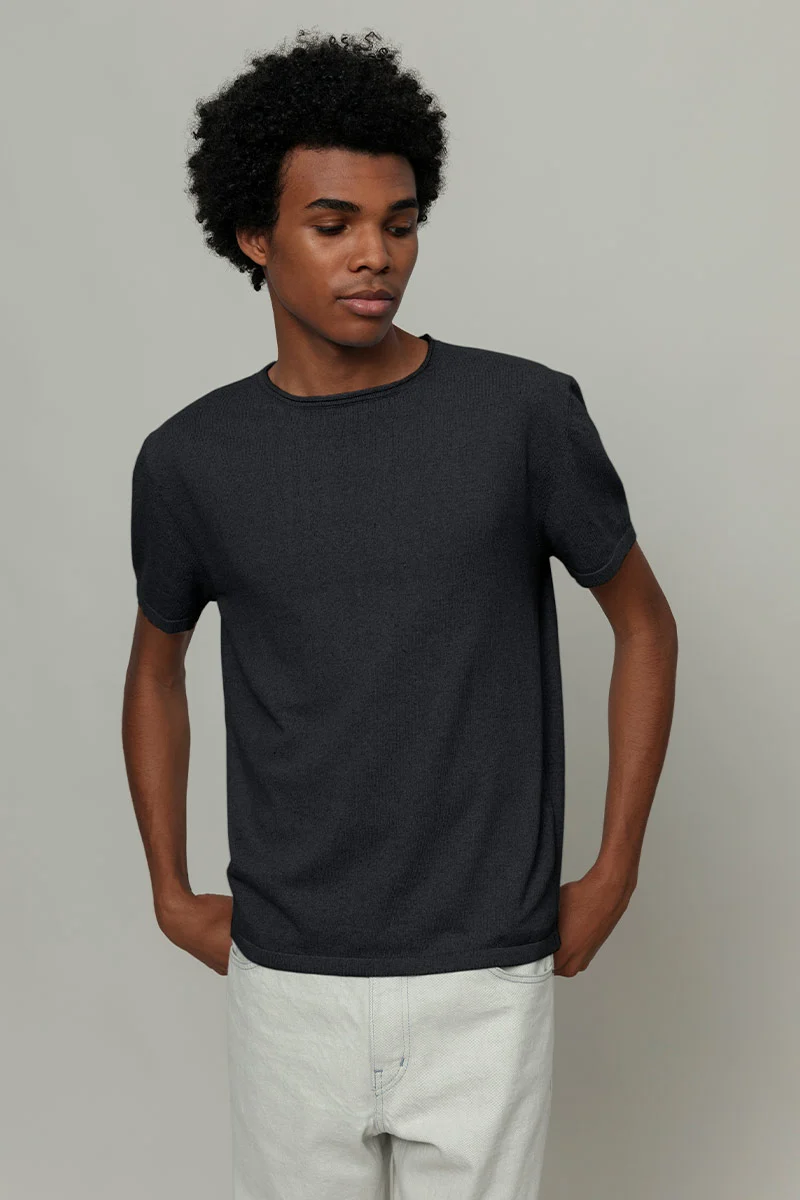 T-Shirt Davide grey antracite