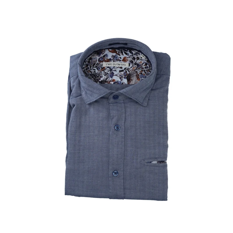 Two Flowers Herren in blau