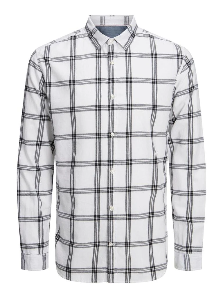 Jack & Jones Herren Hemd JJEGINGHAM TWILL SHIRT L/S NOOS