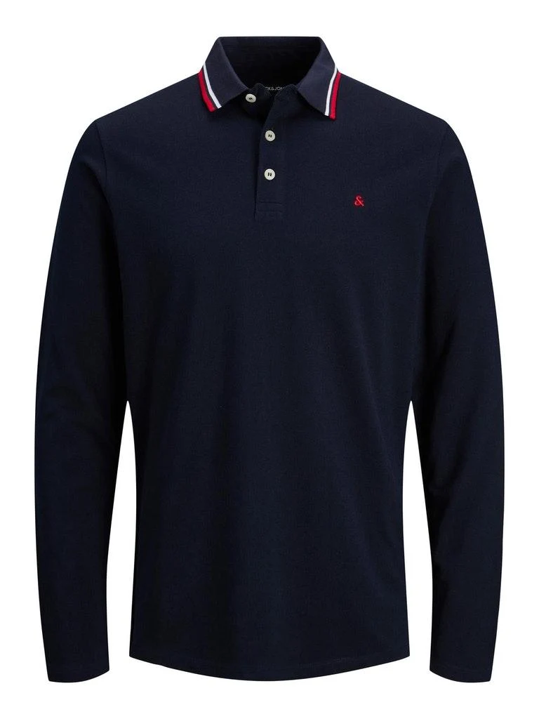 Jack & Jones Herren Poloshirt JJEPAULOS POLO LS NOOS