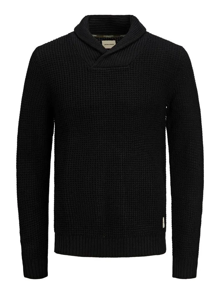 Jack & Jones Herren Pullover JJENICK KNIT SHAWL NECK NOOS