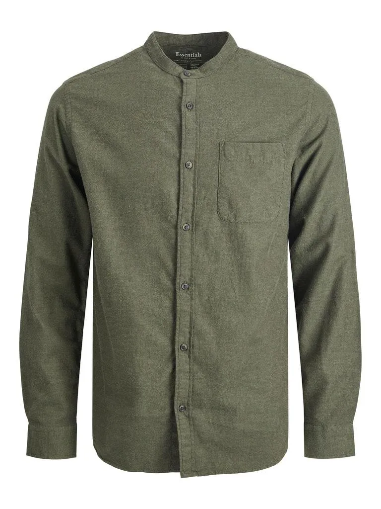 Jack & Jones Herren Hemd JJEBAND MELANGE SHIRT L/S AU22 SN