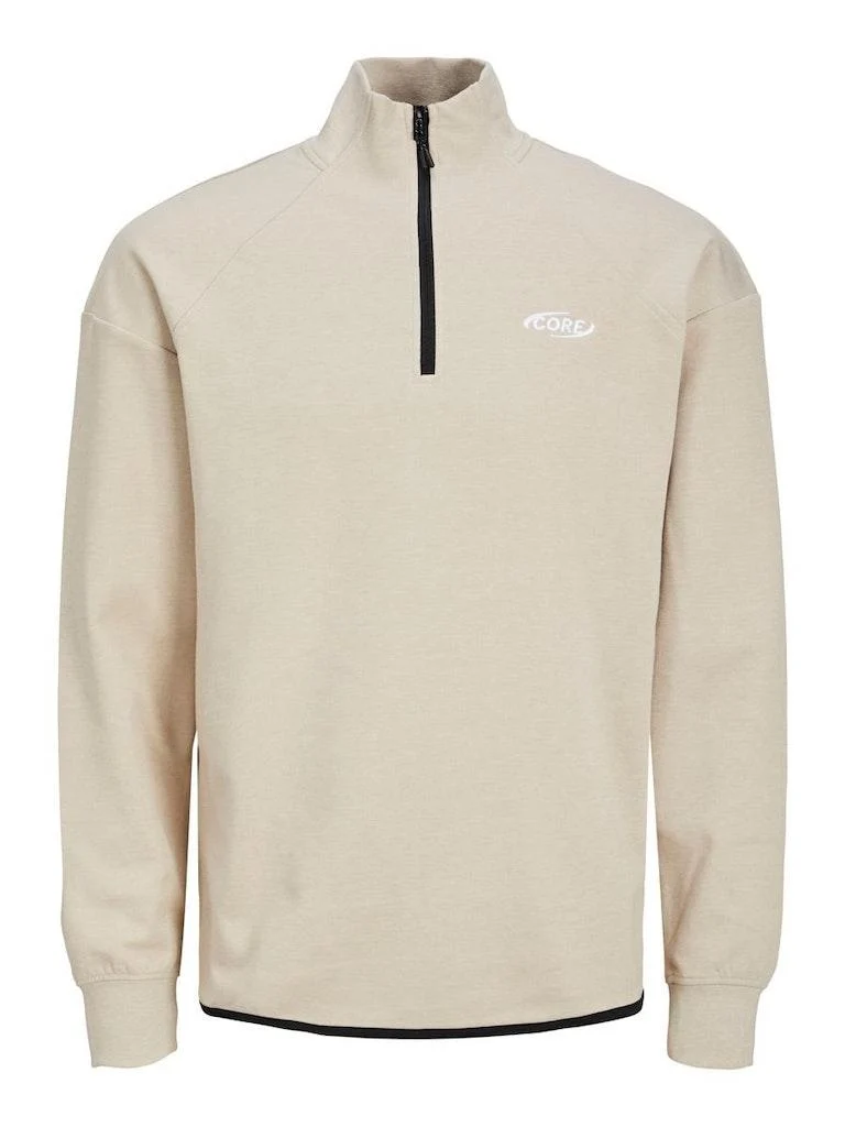 Jack & Jones Herren Pullover JCOAIR SWEAT HALF ZIP NOOS