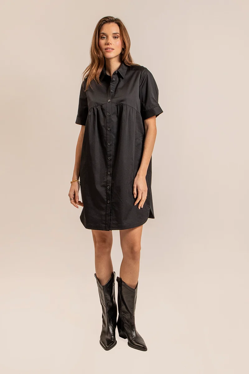 Robe chemise noire