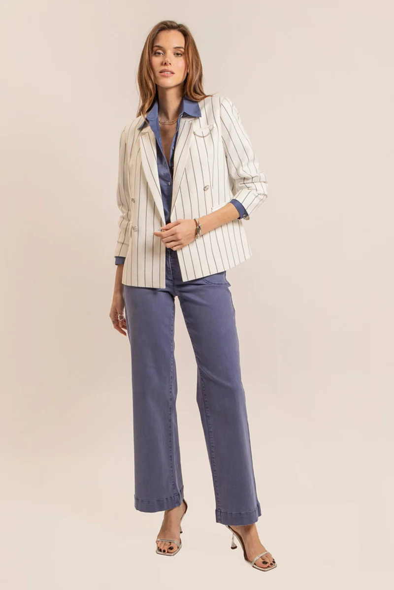 Pantalon évasé lavande