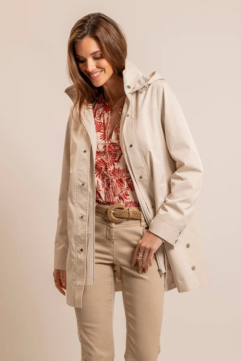 Parka longue sable