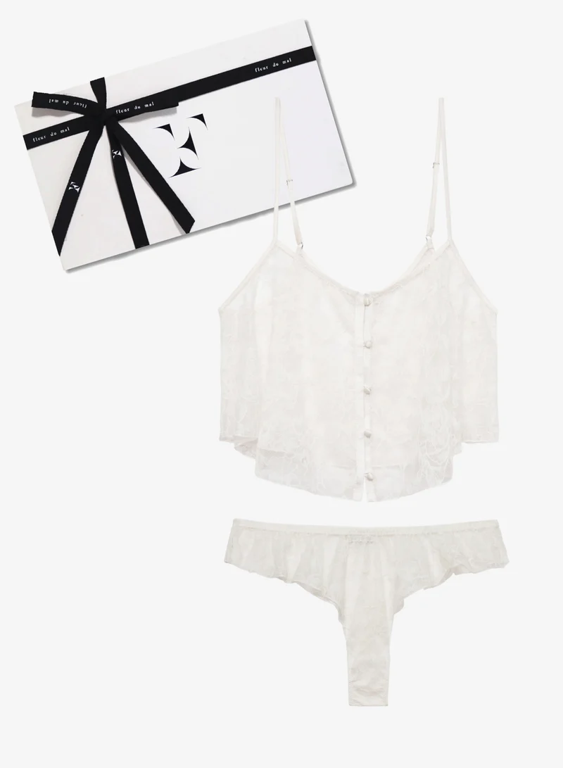 Ivory Jasmine Lace Set