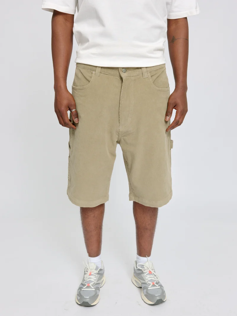Corduroy Workwear Shorts light khaki