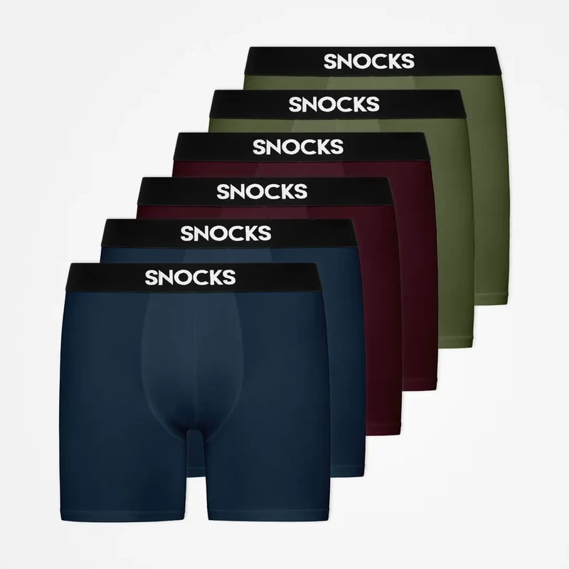 Lange Boxershorts | Mix (Rot/Olive/Blau)