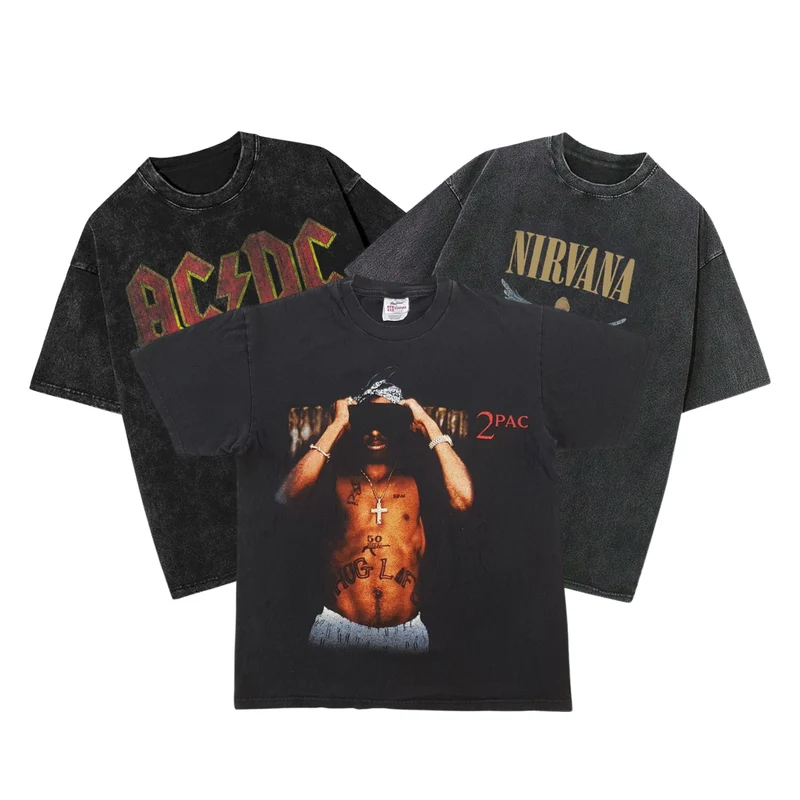 Mix 20kg Tee-shirts Music/Rock/Printed USA