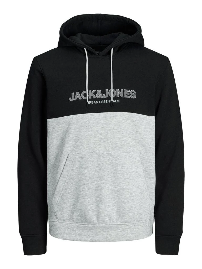Jack & Jones Herren Hoodie JJEURBAN BLOCKING SWEAT HOOD NOOS PS
