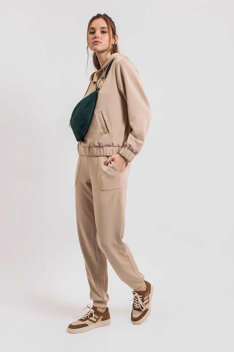 Jogging extra doux beige