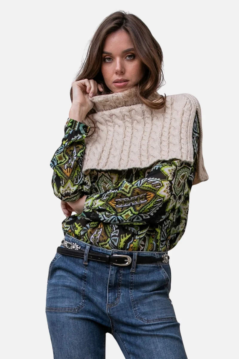 Plastron écru