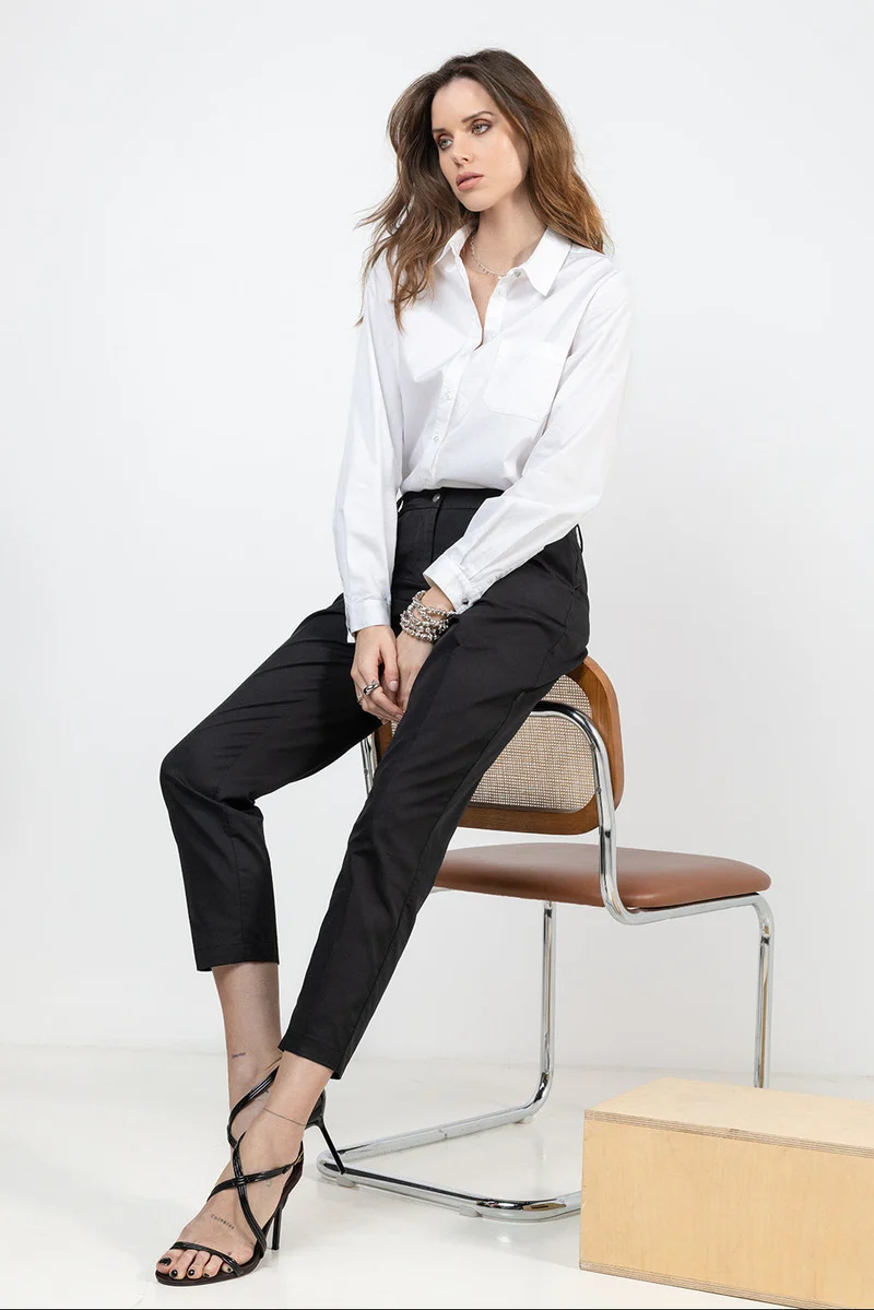 Chemise coupe droite blanche