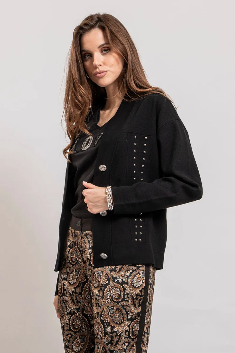 Cardigan coloris noir
