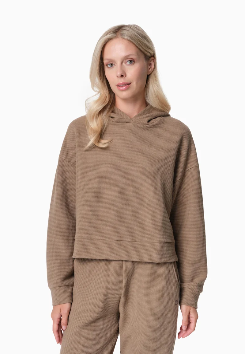 HANNA | Waffel Hoodie aus Bio-Baumwolle und recyceltem Polyester