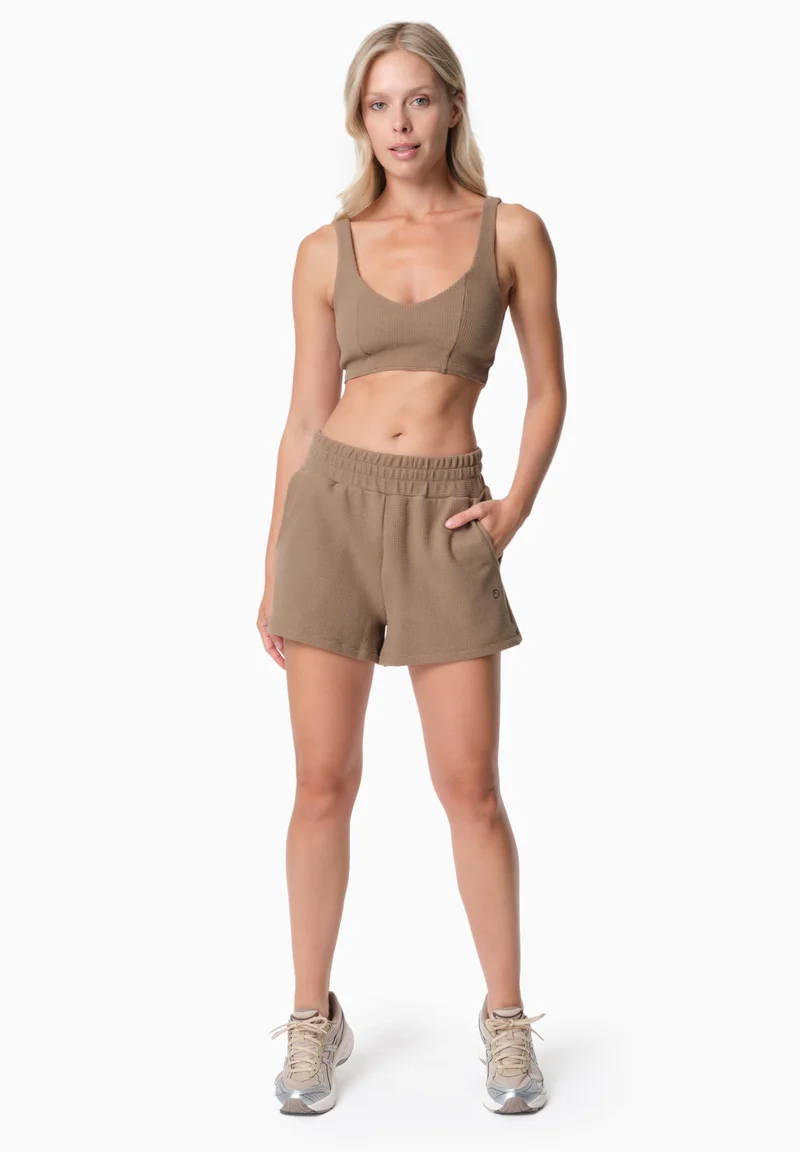 SAVANNA | Waffel-Shorts aus Bio-Baumwolle und recyceltem Polyester