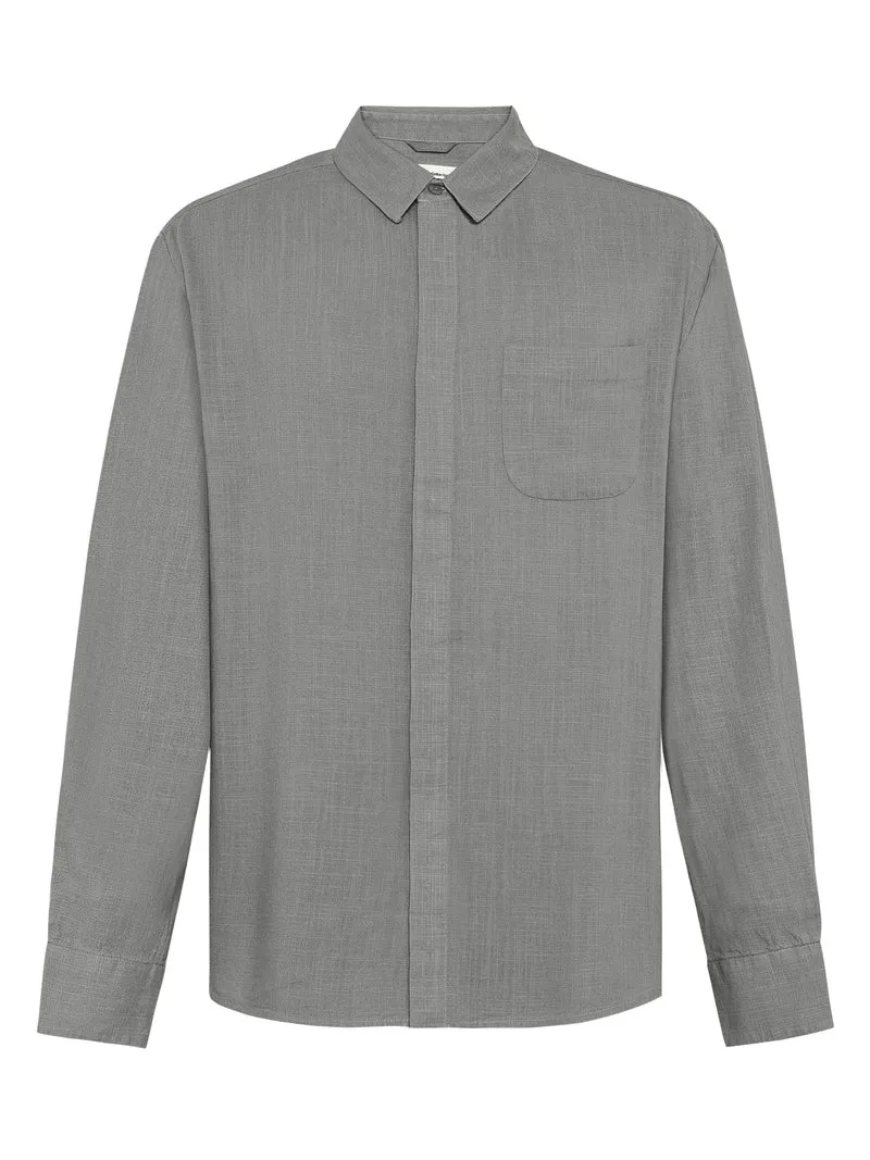 Linen-Mix Shirt ultimate grey