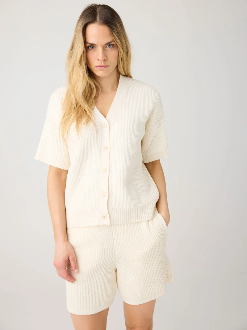 Knit Cardigan egret