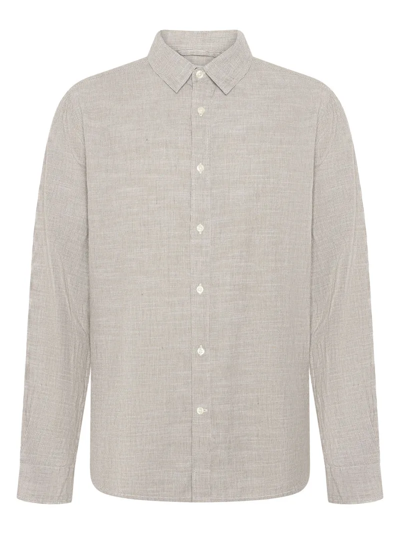 Dune Regular Stripe Shirt green stripe