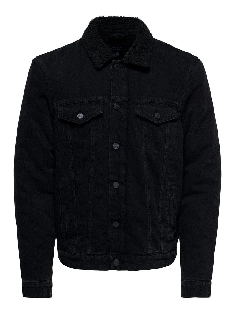 ONLY & SONS Herren Jacke ONSLOUIS Schwarz Baumwolle XS L XL XXL Neu 22013592