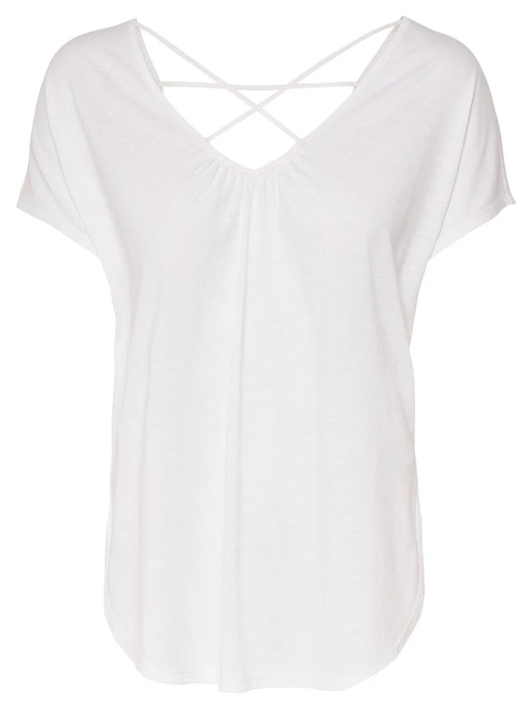 ONLY Damen T-Shirt ONLMIMI S/S LONG TOP JRS
