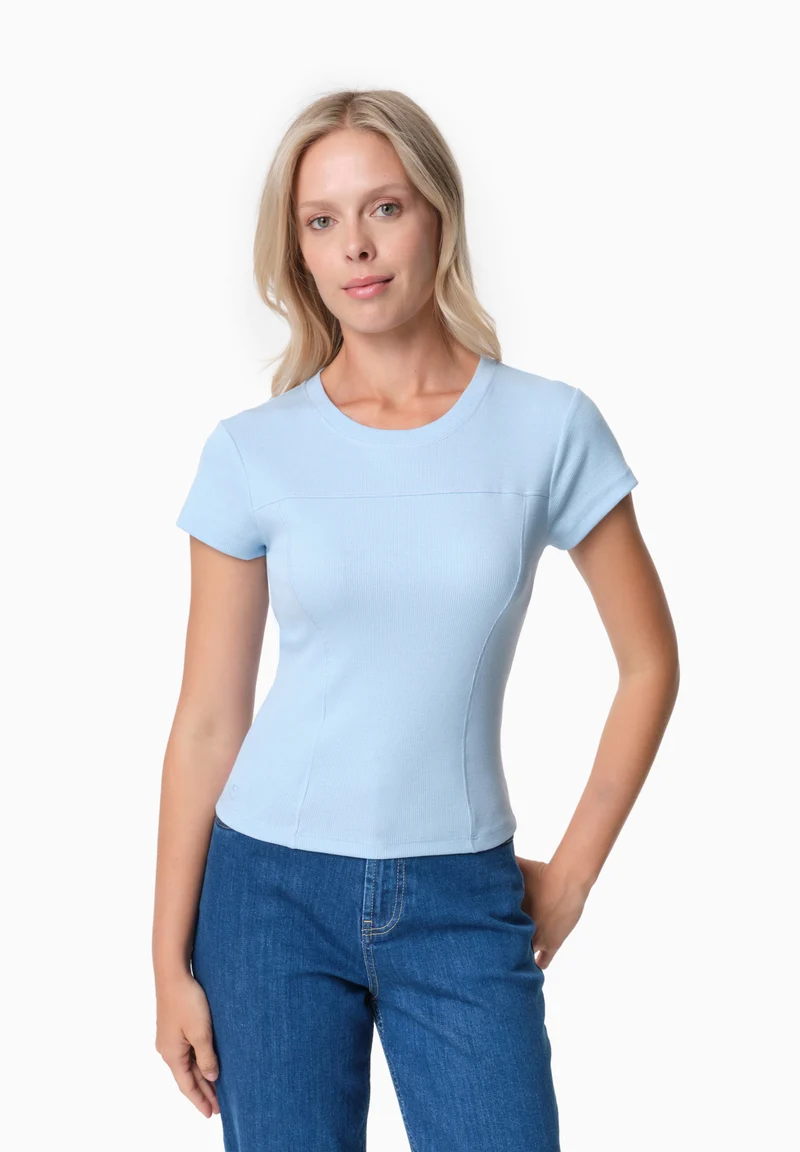TILLDA | Rib T-Shirt aus TENCEL™ Modal und Bio-Baumwolle