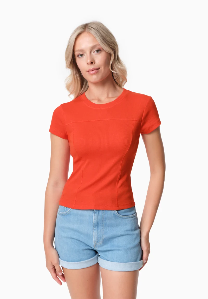 TILLDA | Rib T-Shirt aus TENCEL™ Modal und Bio-Baumwolle