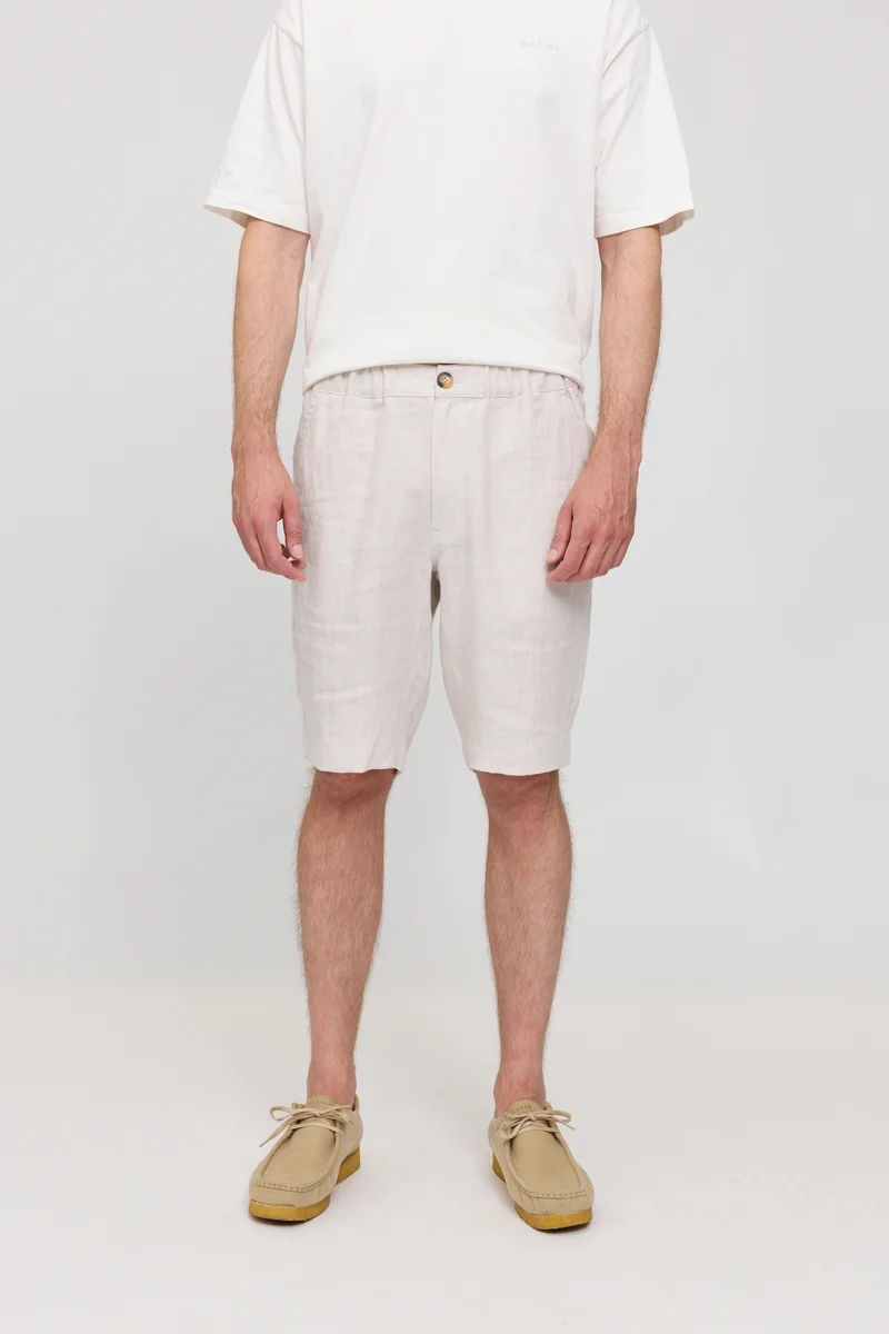 Regular Linen Shorts moon