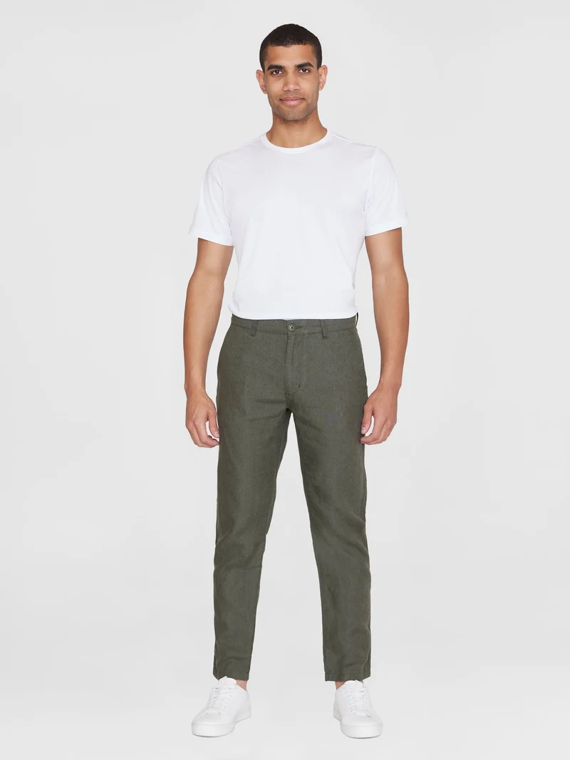 Chuck Regular Linen Pants burned olive