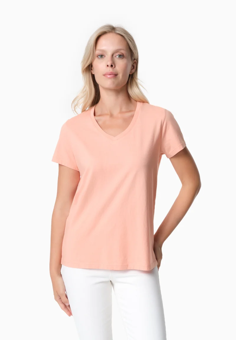 TESSA | Basic T-Shirt aus Bio-Baumwolle mit V-Ausschnitt