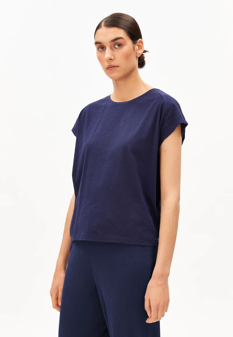 Slub Jersey T-Shirt tinted navy