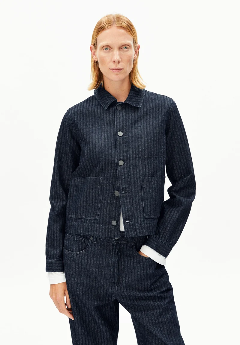Herringbone Denim Chore Jacket rinse