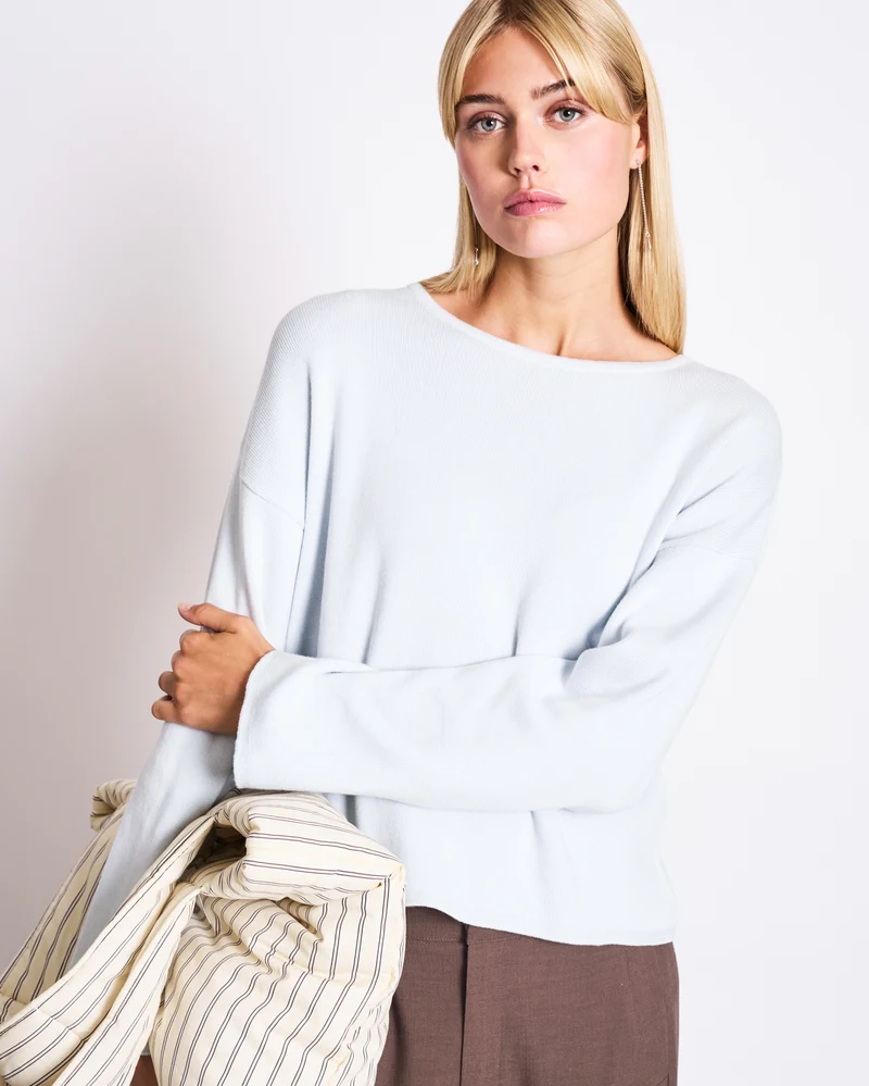 Light Knit Jumper Williamsburg ice blue