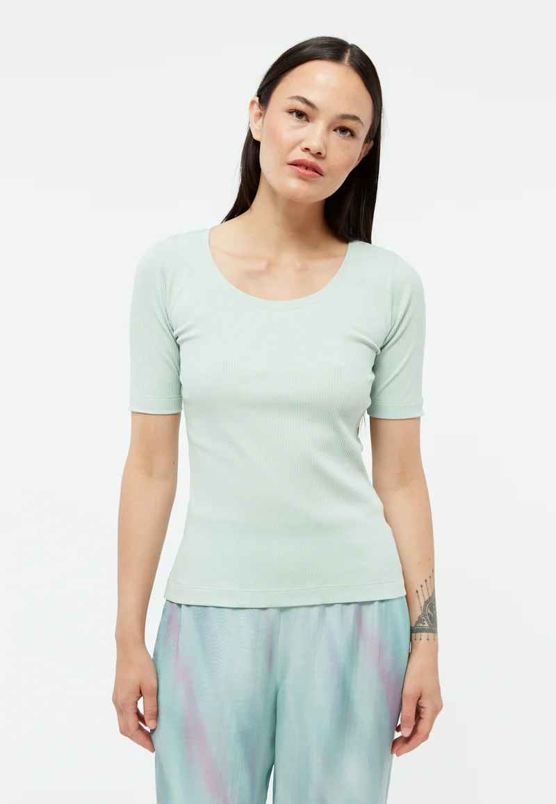 T-Shirt GBAnais Rib light mint