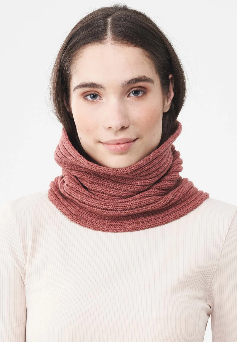 Unisex Strick Loop Schal aus Bio-Merinowolle und Bio-Baumwolle