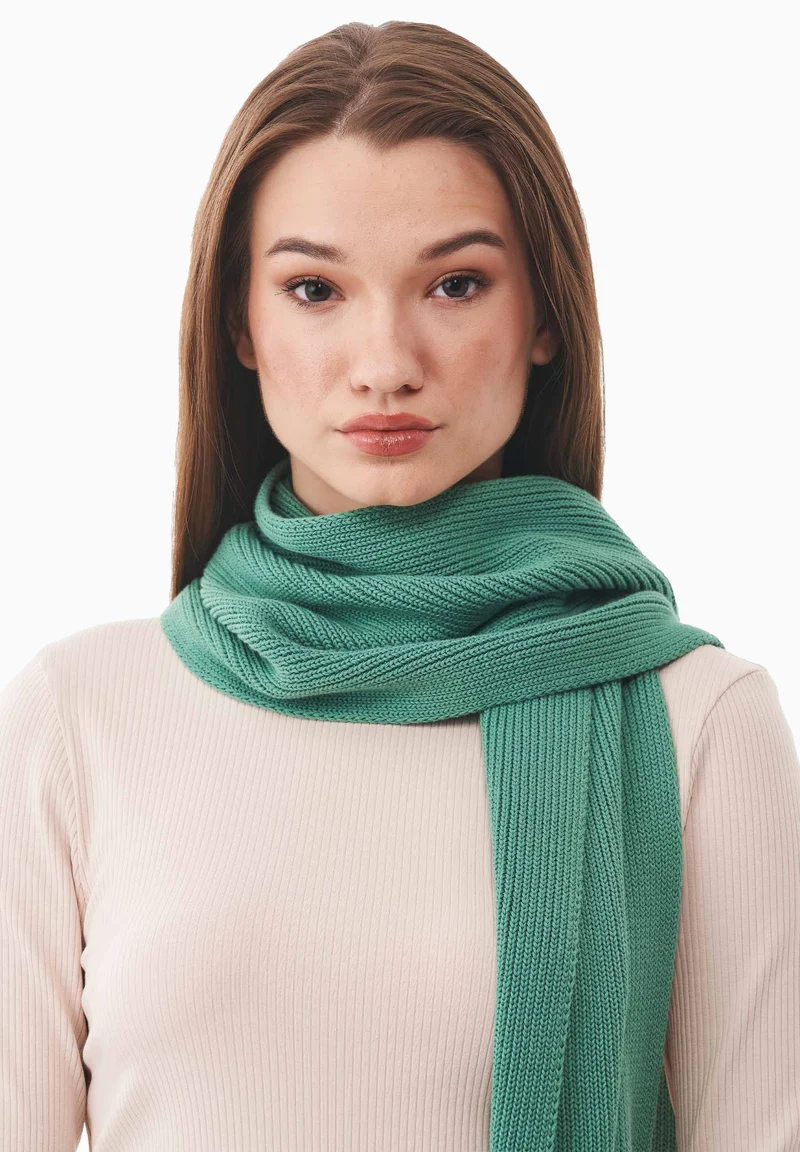 Unisex Strickschal aus Bio-Baumwolle
