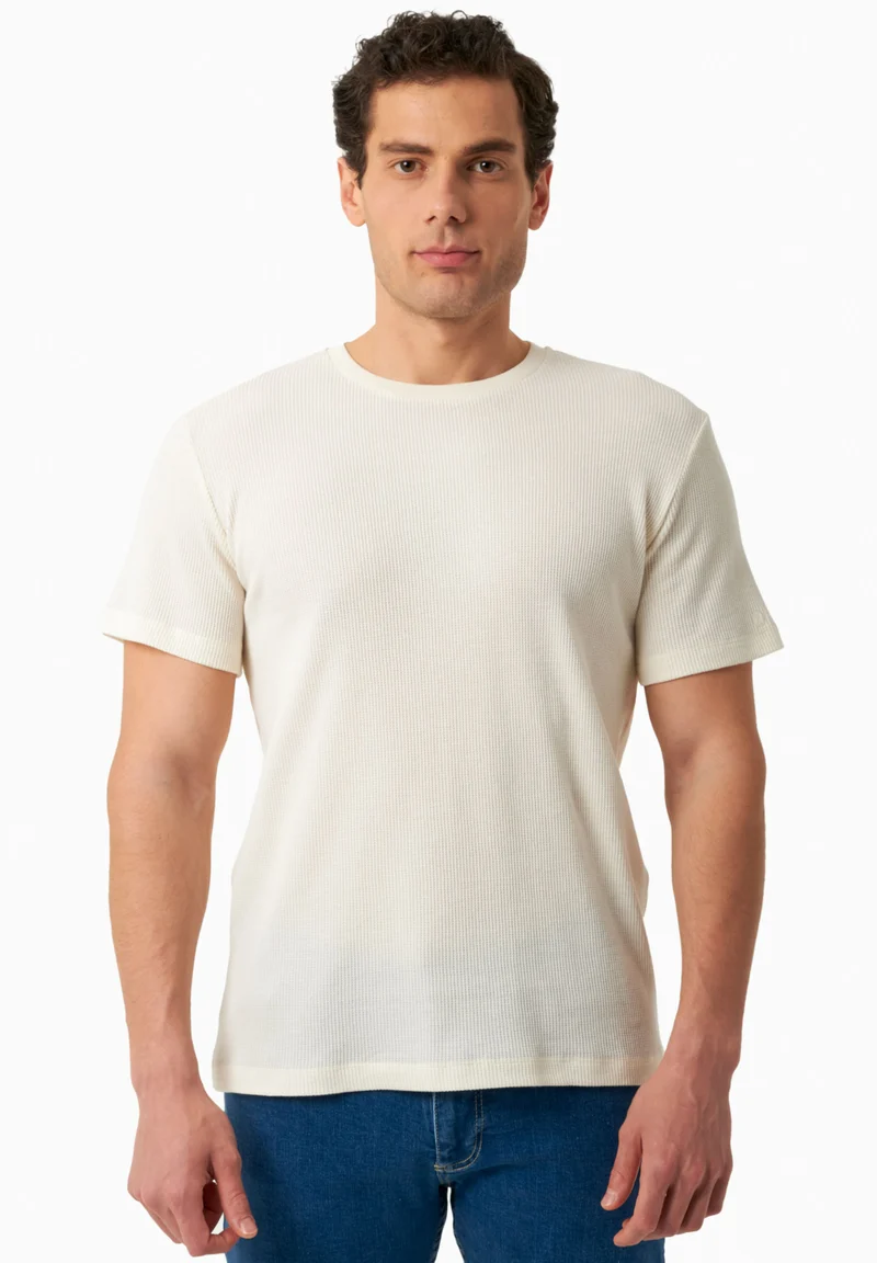 Waffel T-Shirt aus Bio-Baumwolle