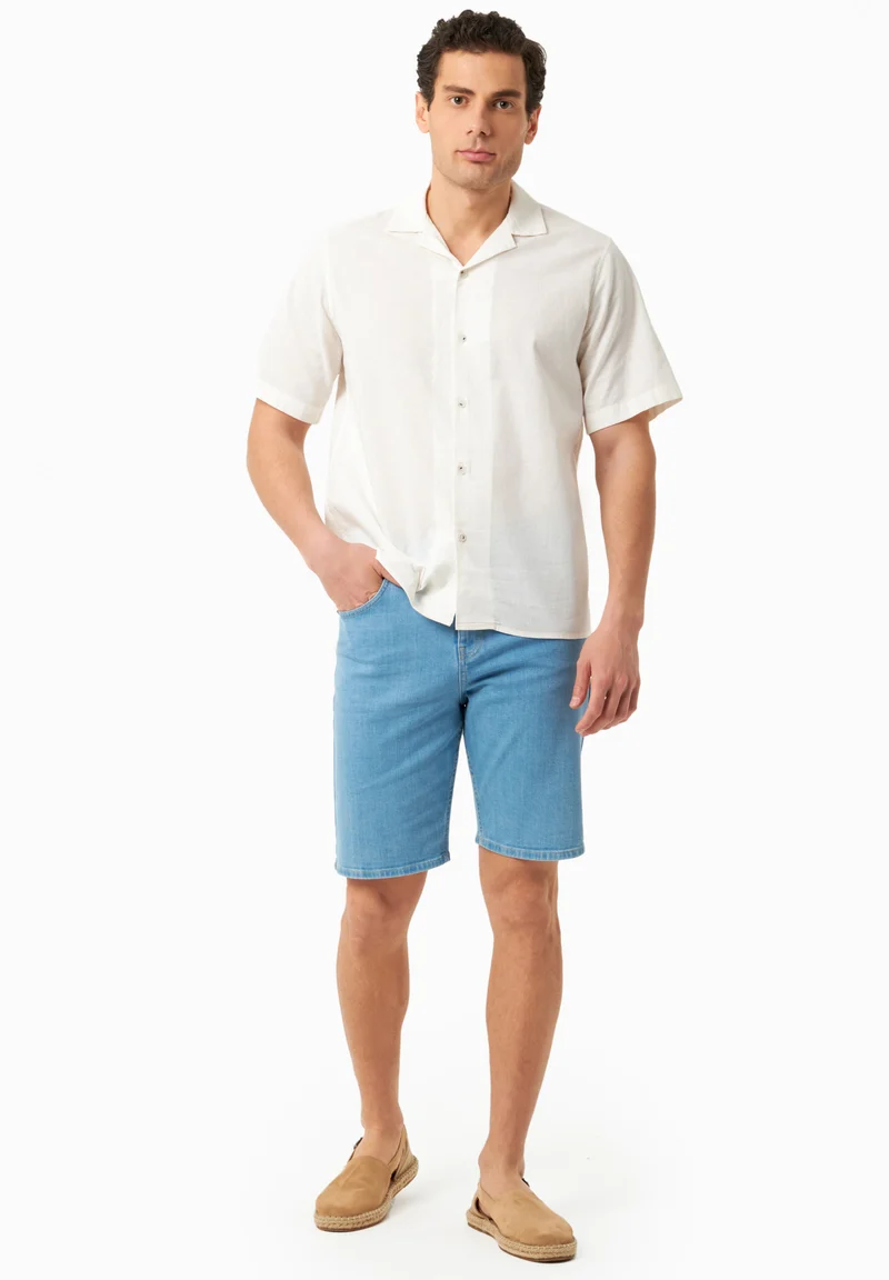 Jeans-Shorts aus Bio-Baumwolle