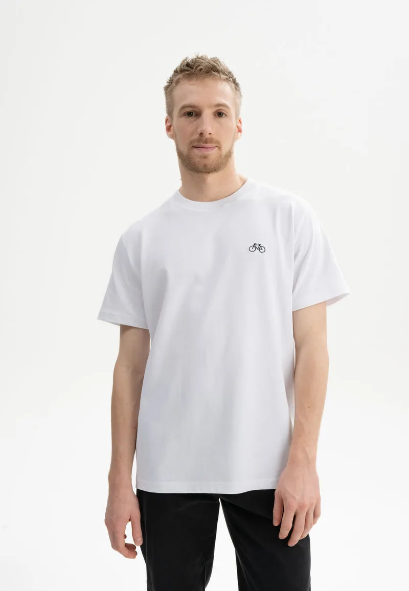 T-Shirt Pravin Embroidery Bike weiß